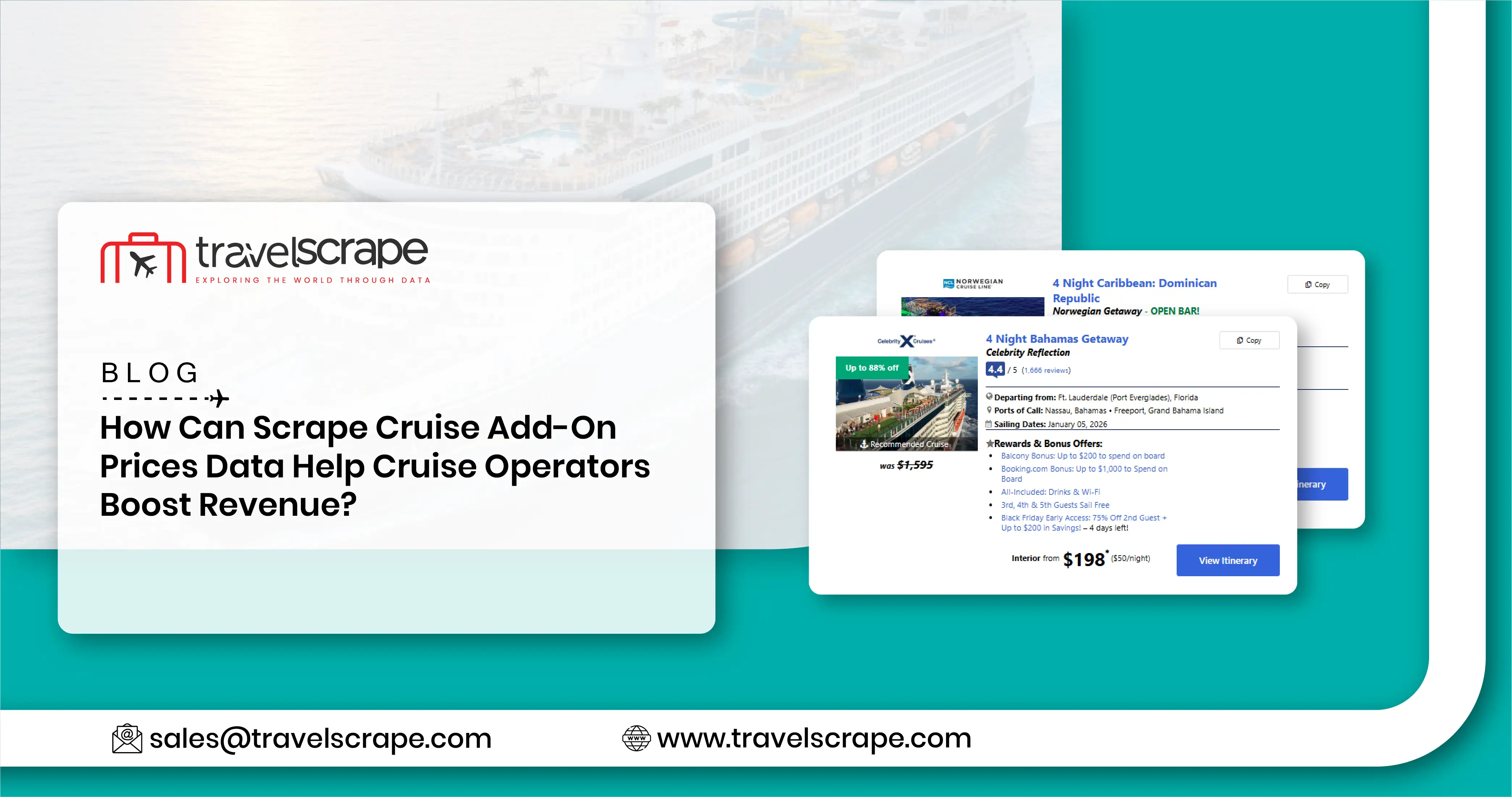 Scrape Cruise Add-On Prices Data to Boost Revenue
